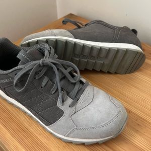 Merrell Alpine Sneakers Gray Suede Charcoal size 9